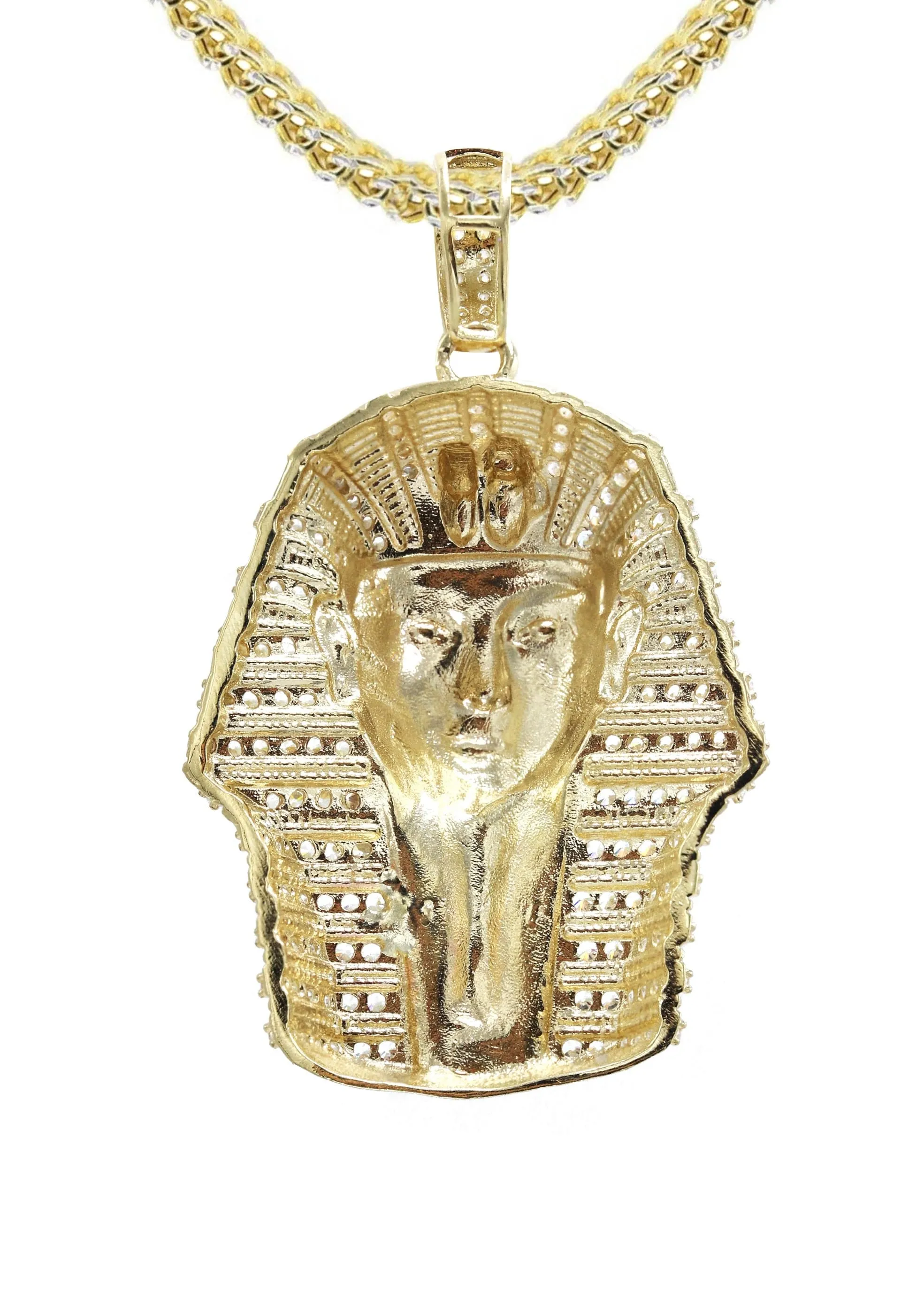 10K Yellow Gold Pharaoh Necklace | Appx. 17.5 Grams