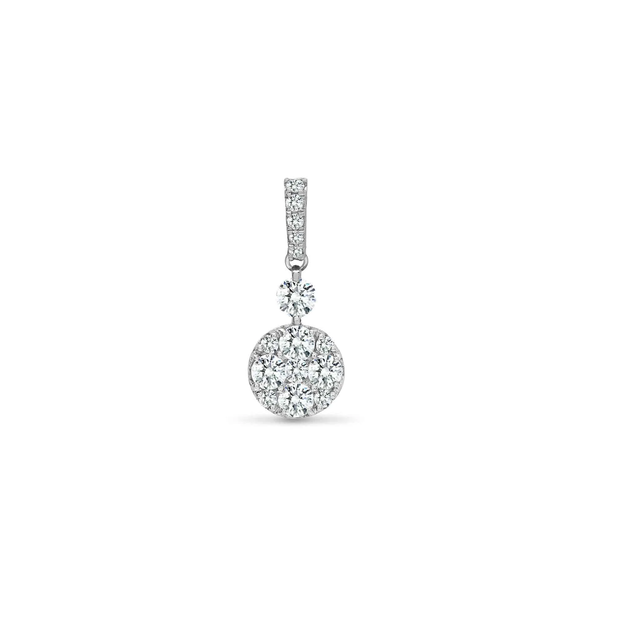 18ct White 0.47ct Diamond Pendant