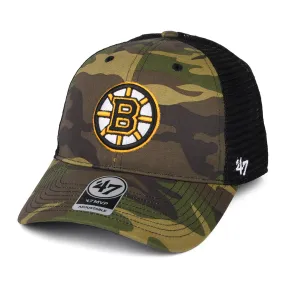 47 Brand Boston Bruins Trucker Cap - NHL Camo Branson MVP - Camouflage