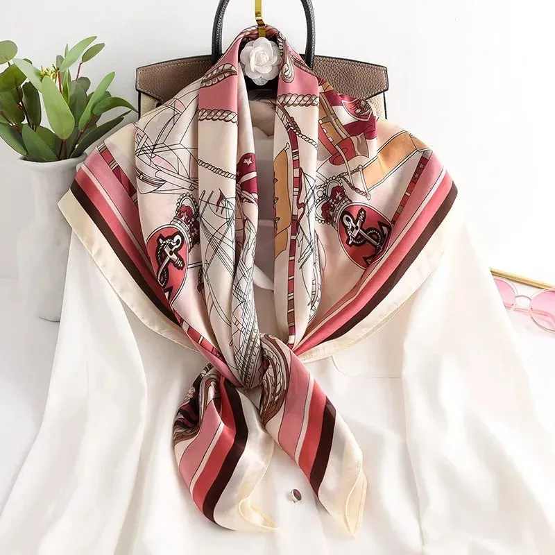 90*90cm Square Silk Scarf