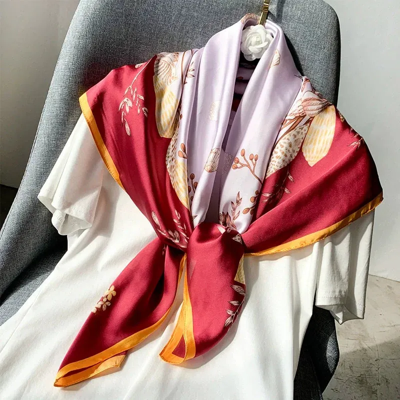 90*90cm Square Silk Scarf