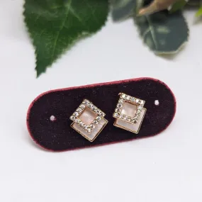 Aamrapali  Gold  Plated  American  Diamond  Stud   Earrings