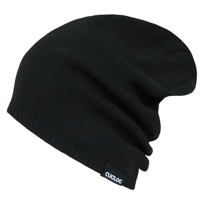 Aconcagua Slouch Beanie, Ribbed Knit Cap - Cuglog K018