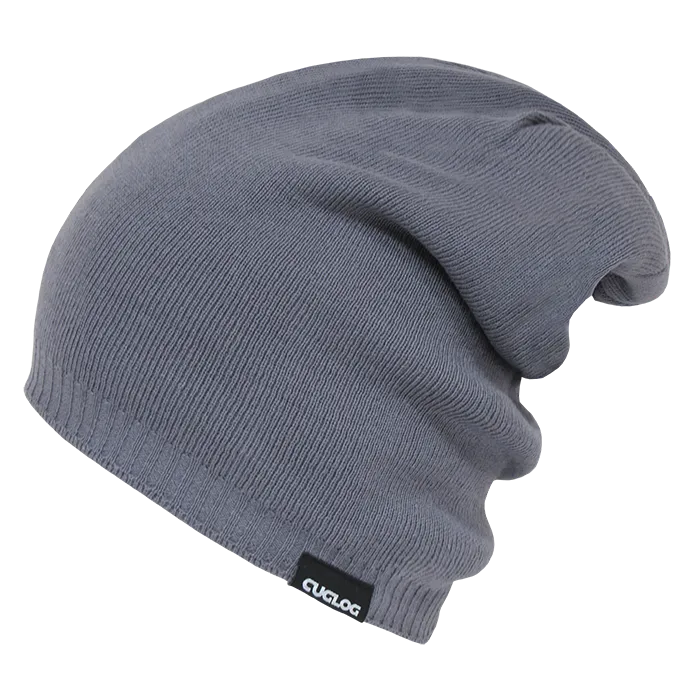 Aconcagua Slouch Beanie, Ribbed Knit Cap - Cuglog K018