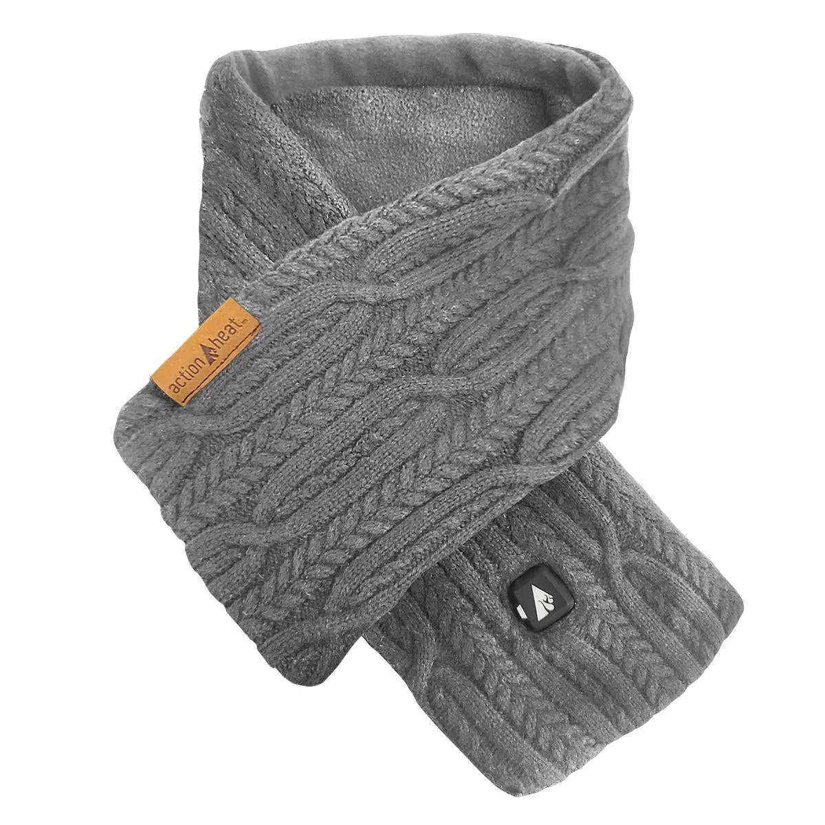 ActionHeat 5V Battery Heated Cable Knit Wrap Scarf