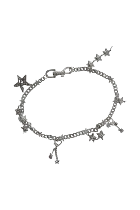 ALL STAR Heavy Rhinestone Star Waist Chain