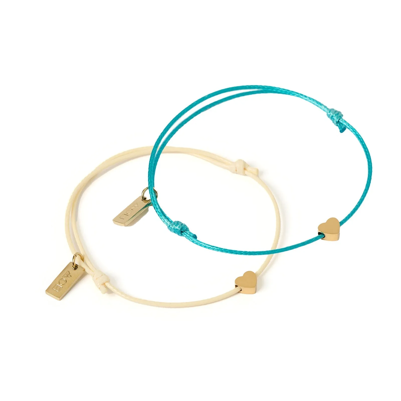 Angel Heart Friendship Bracelet Pair