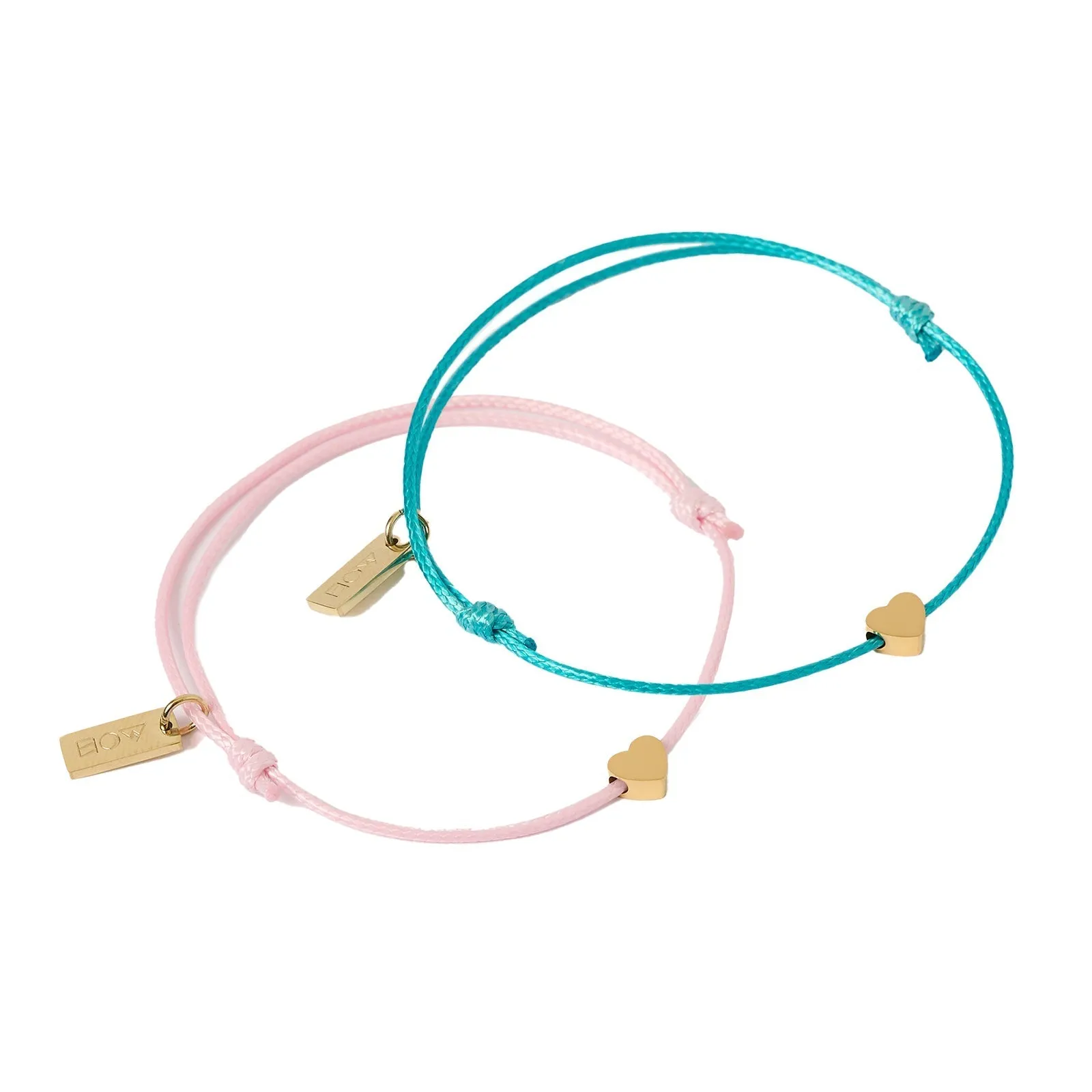 Angel Heart Friendship Bracelet Pair