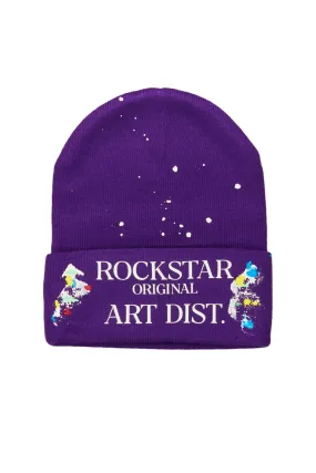 Axelly Purple Graphic Beanie