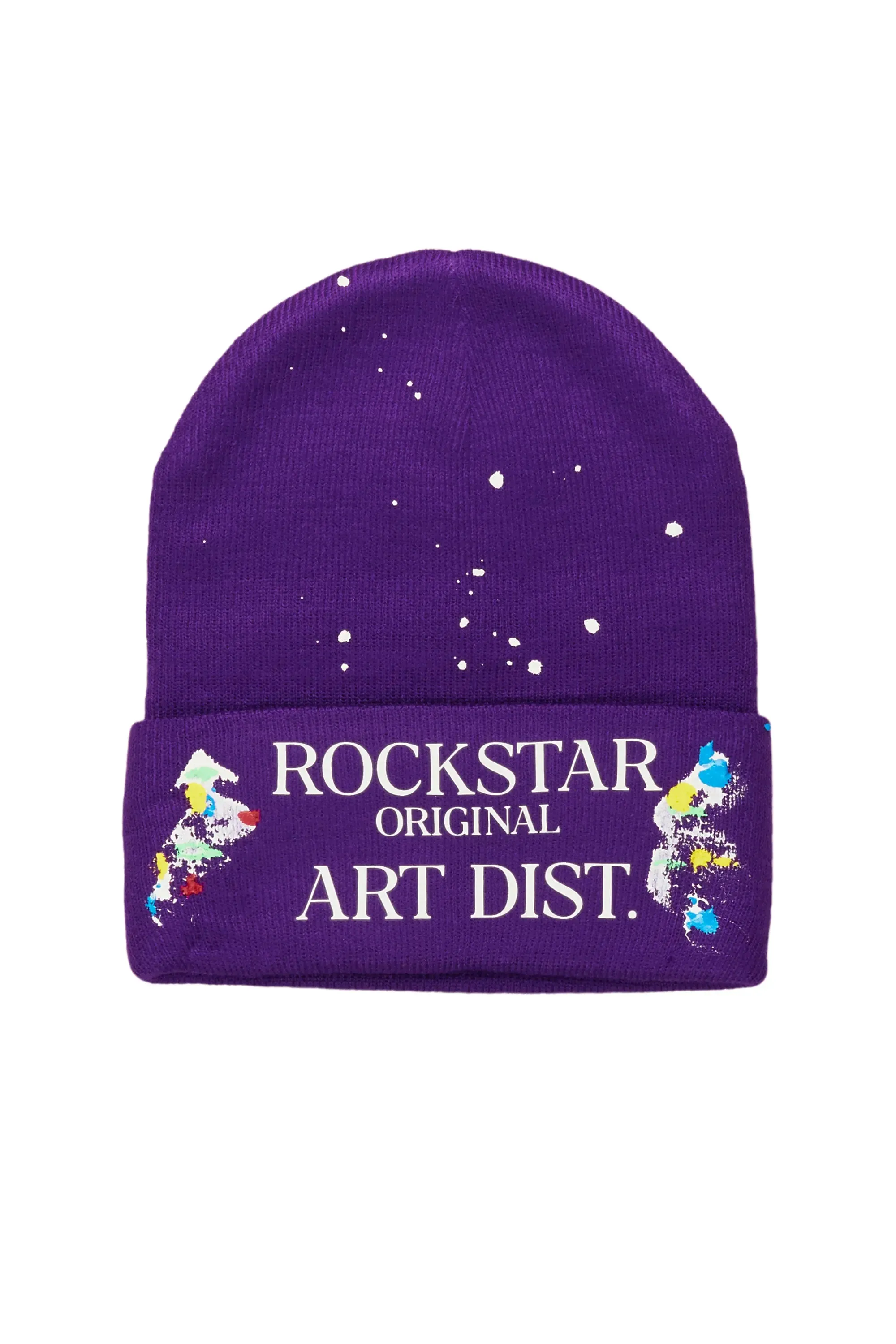 Axelly Purple Graphic Beanie