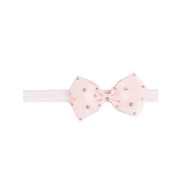 Baby Crystal Bow Headband - Light Pink