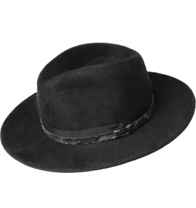 Bailey of Hollywood - Croft Fedora - Wool Beaver finish - Black