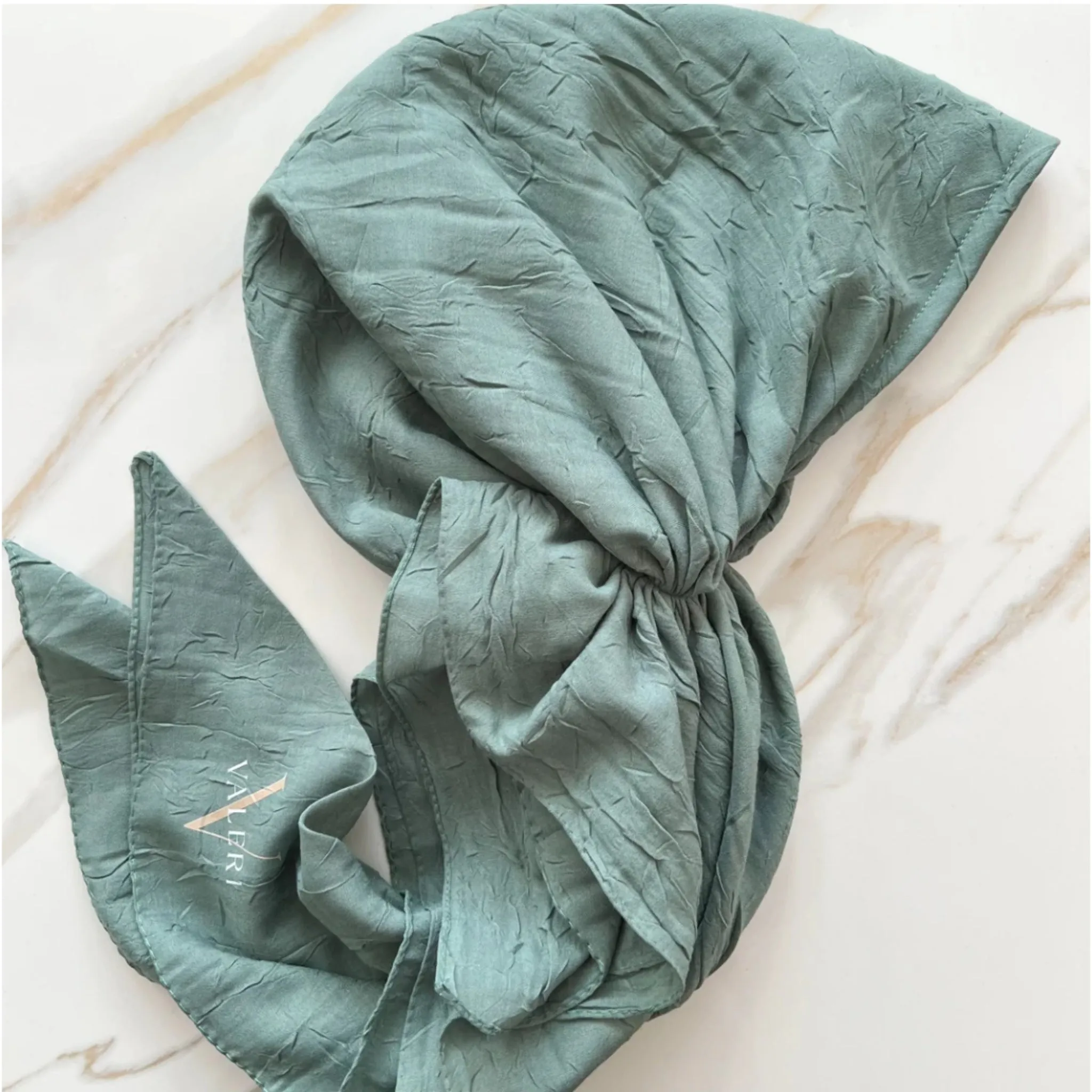 Bamboo Solid Pretied Headscarf by Valeri