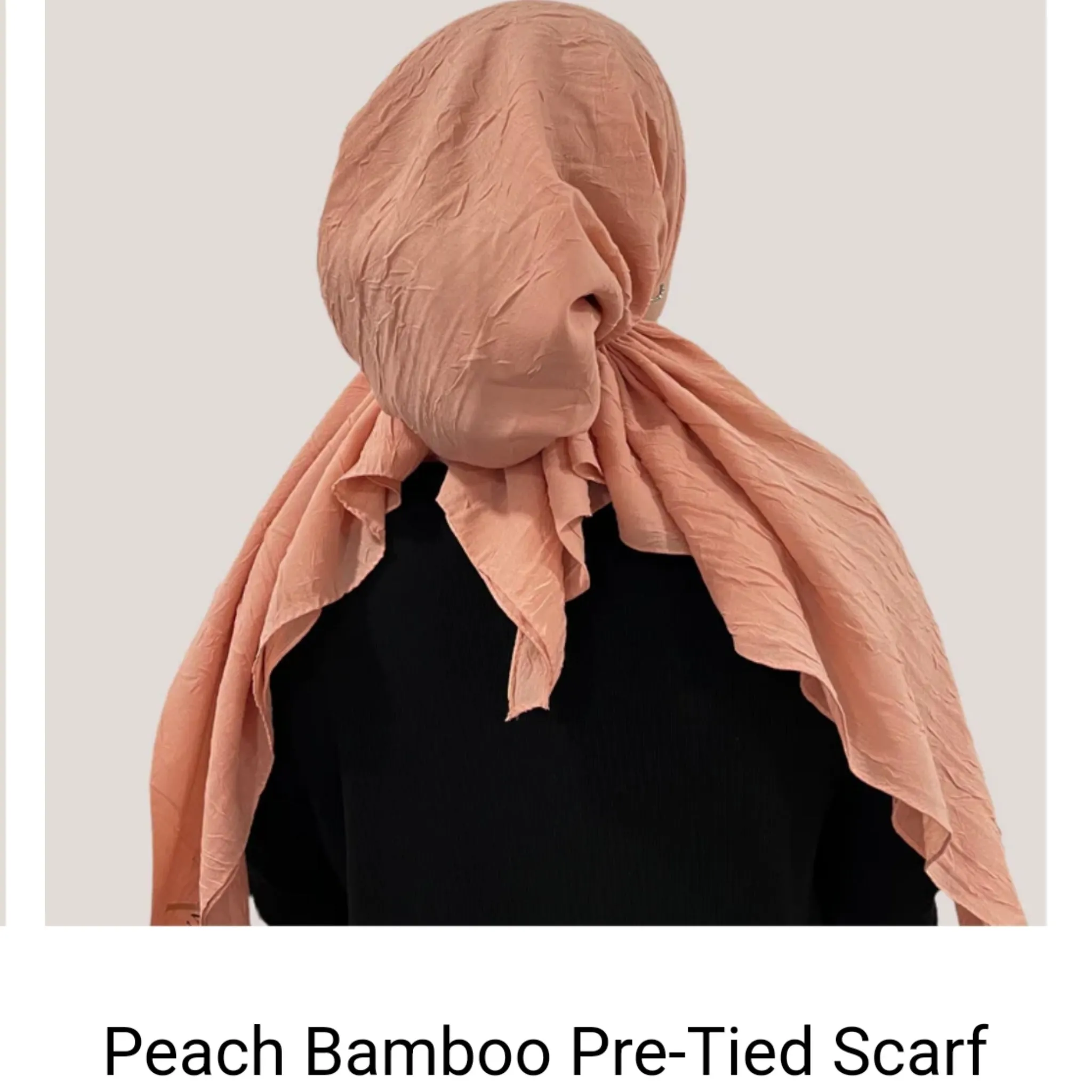 Bamboo Solid Pretied Headscarf by Valeri