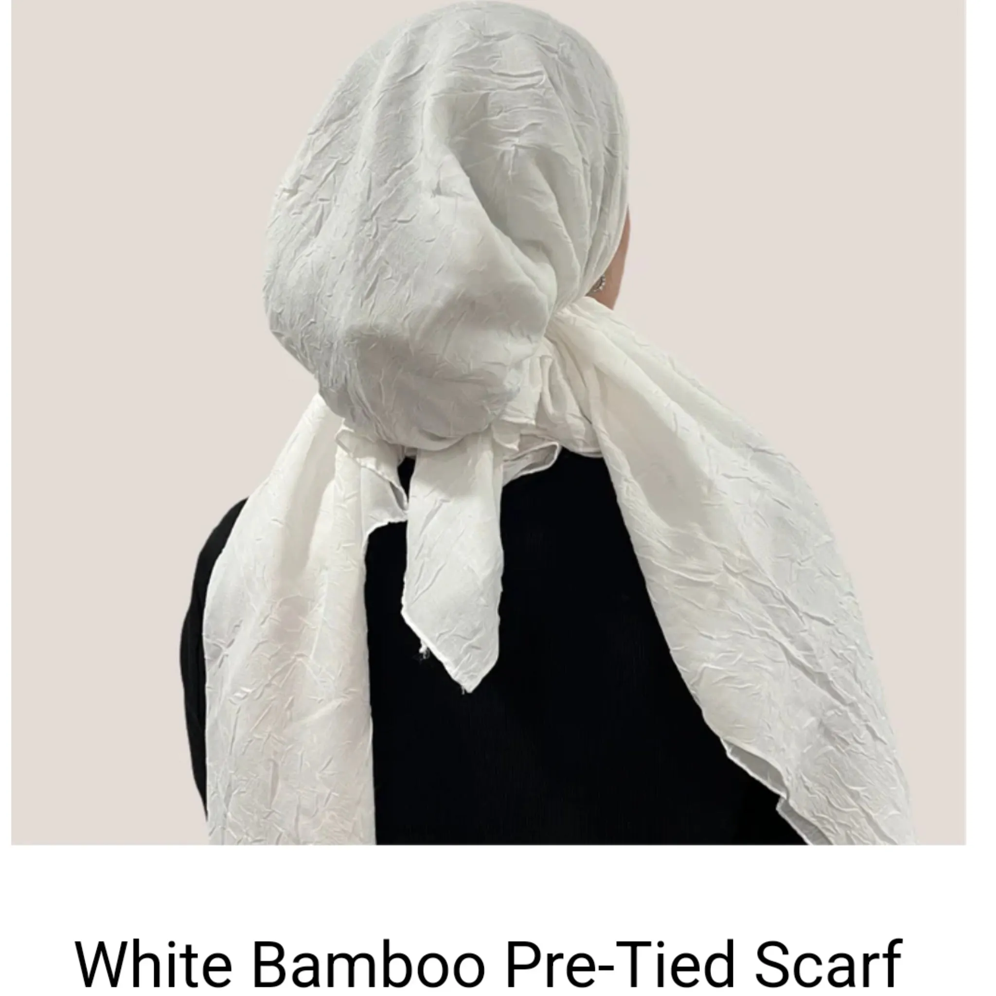 Bamboo Solid Pretied Headscarf by Valeri