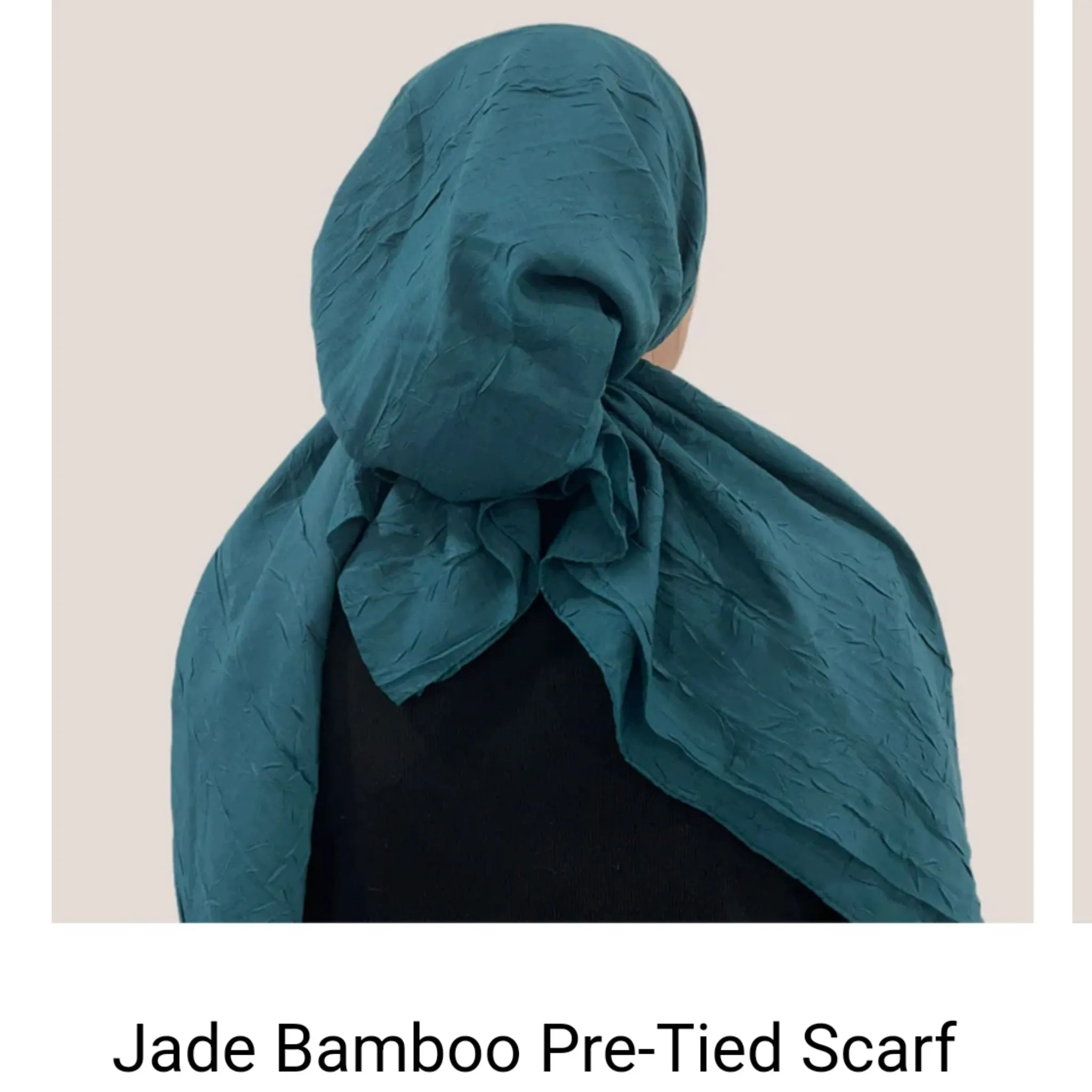 Bamboo Solid Pretied Headscarf by Valeri