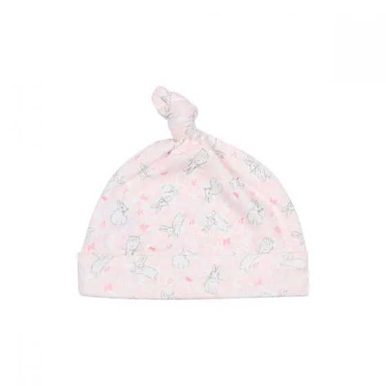 Bebe White Label Bunny Beanie (Size NB-9M)