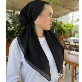 Black Classic Pre-tied SB Headscarf