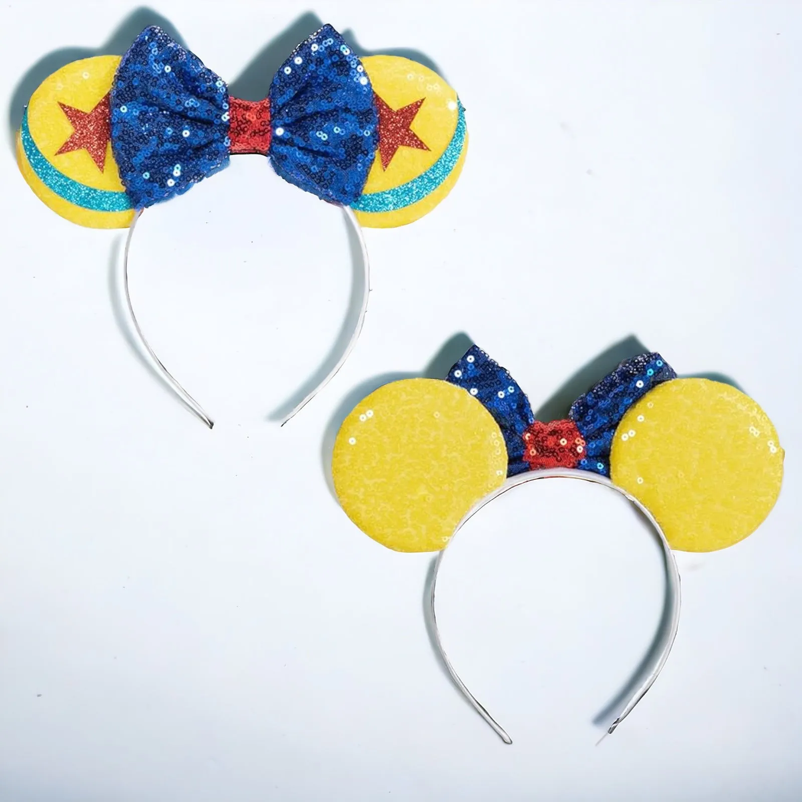 Brand New Toy Story Inspired Mouse Ears Headband with Blue Sequin Bow