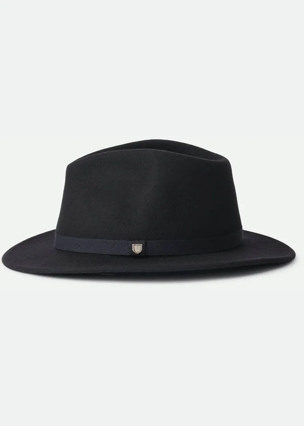 Brixton Messer Packable Fedora Hoed Zwart