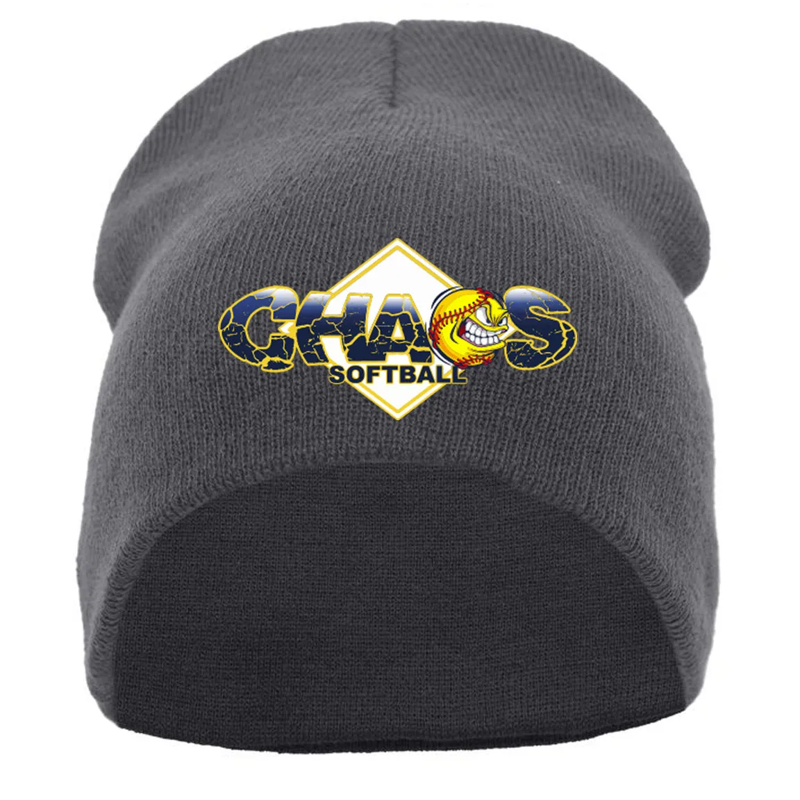 Chaos - BASIC KNIT BEANIE with Chaos Logo - Graphite (601K)