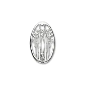 Charles Rennie Mackintosh Sterling Silver Brooch - B348