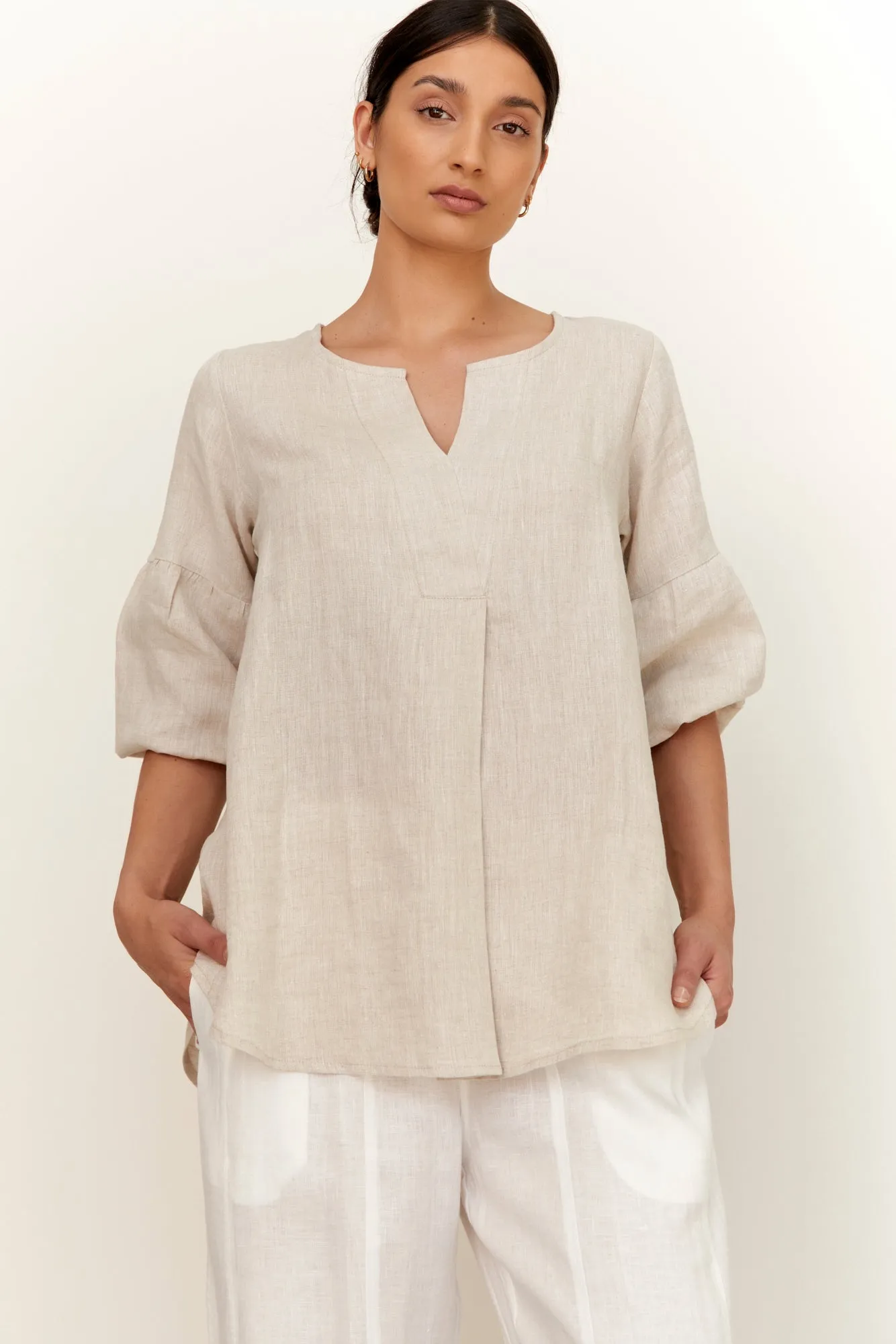 Clancy Linen Top Natural