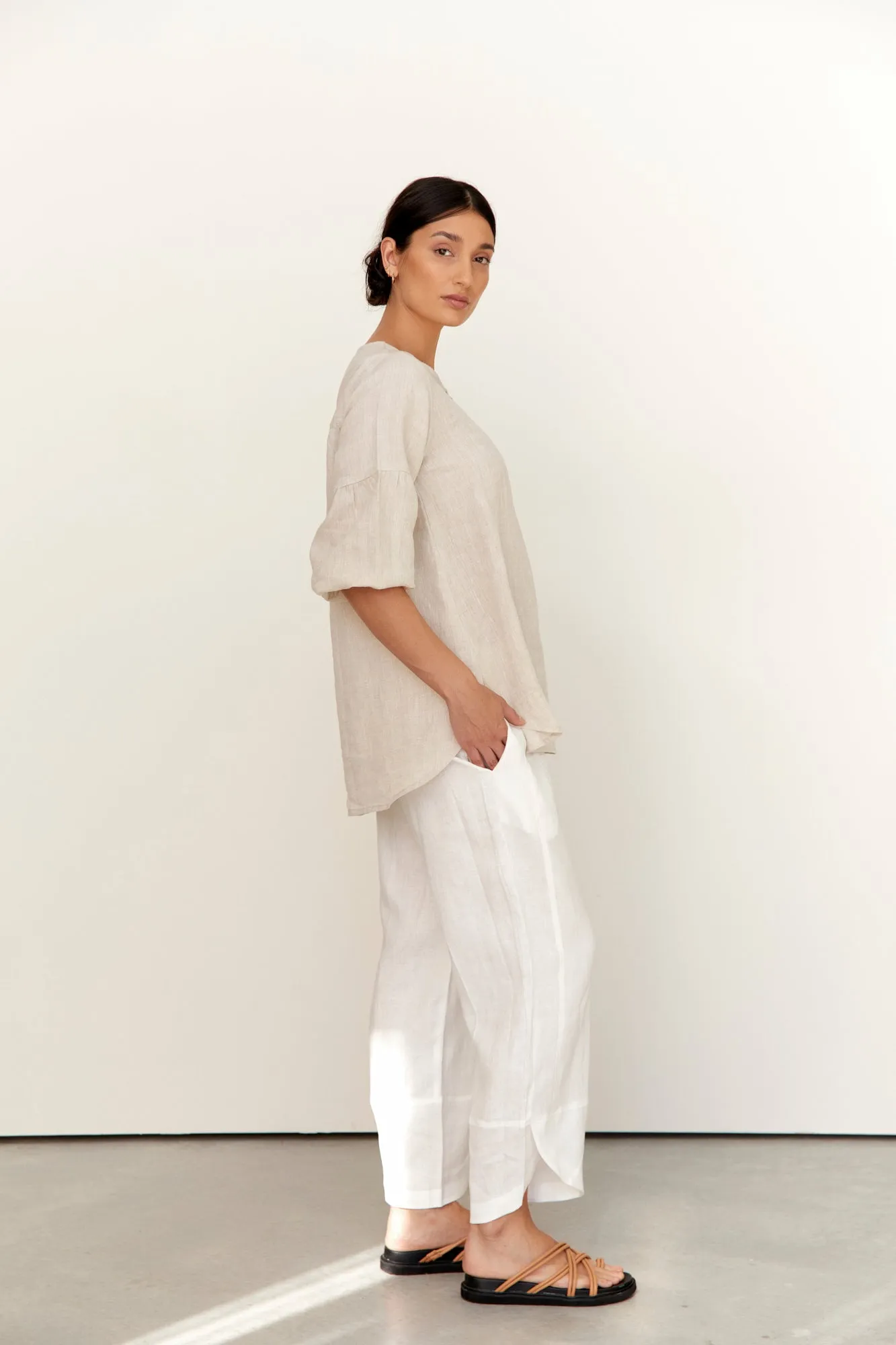 Clancy Linen Top Natural