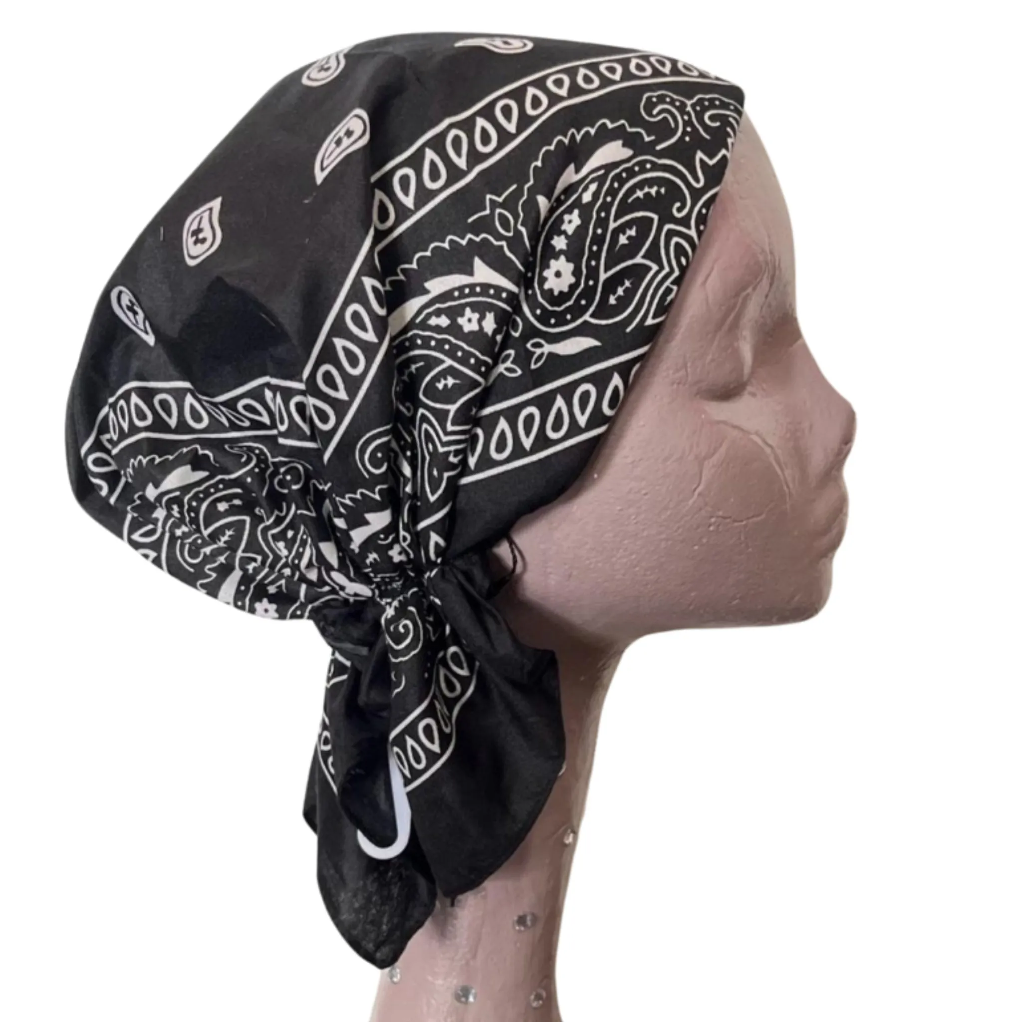 Cotton Bandana Pre-tied Headscarf by Revaz/Dacee