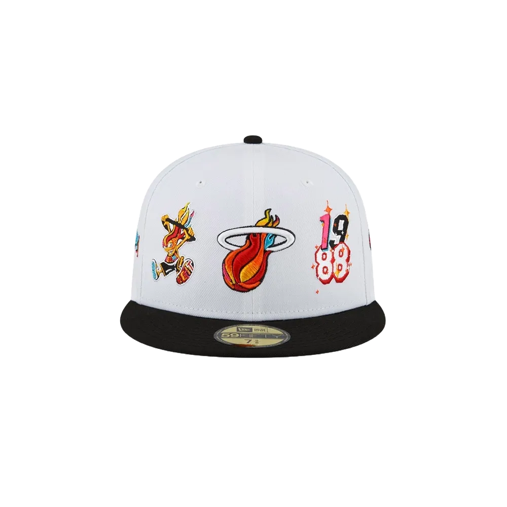 Court Culture Miami Mashup Vol. 2 Patch White Fitted Hat