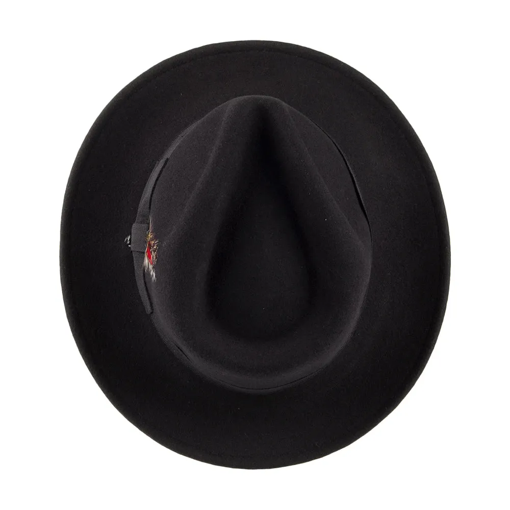 Crushable C-Crown Fedora Black Wholesale Pack