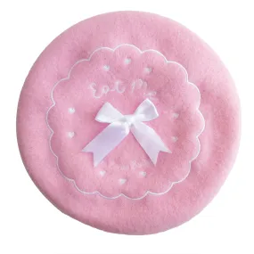 Eat Me Biscuit Beret Pink