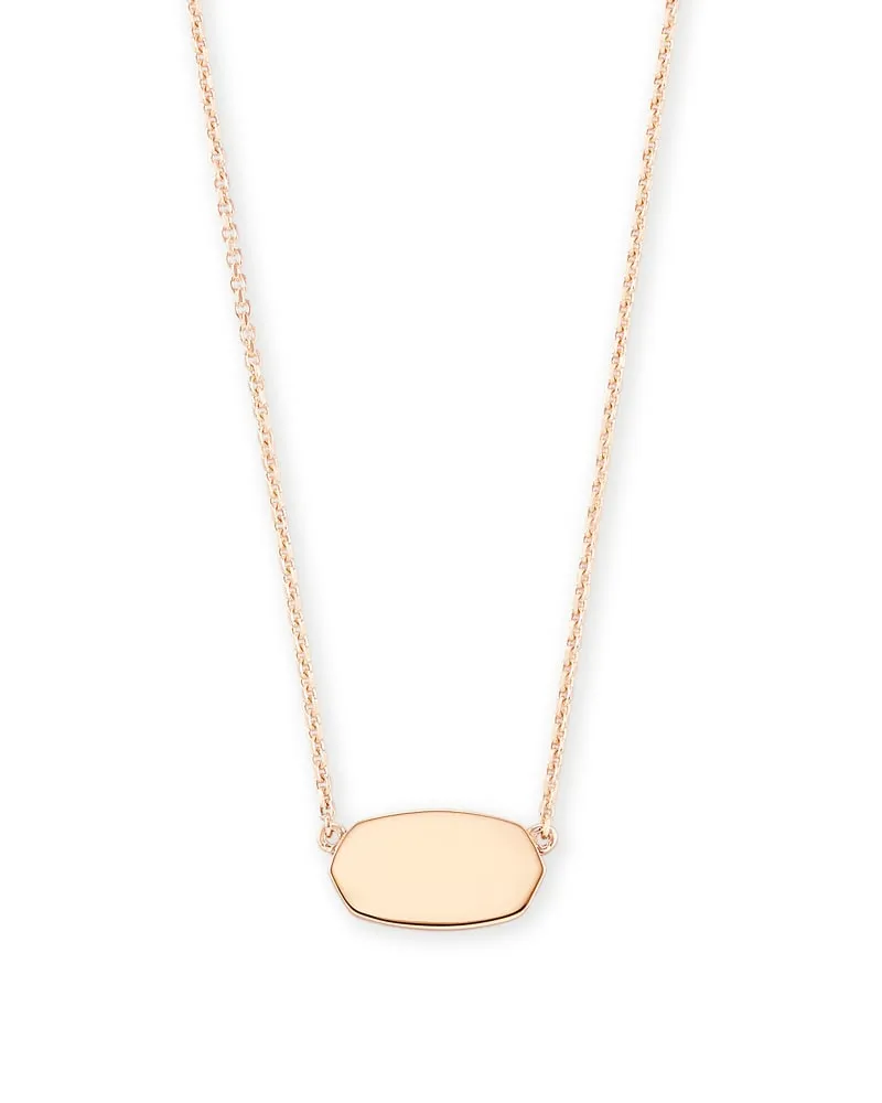 Elisa Metal Necklace 18K Rose Gold Vermeil