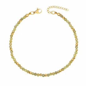 Elsie Peridot Anklet