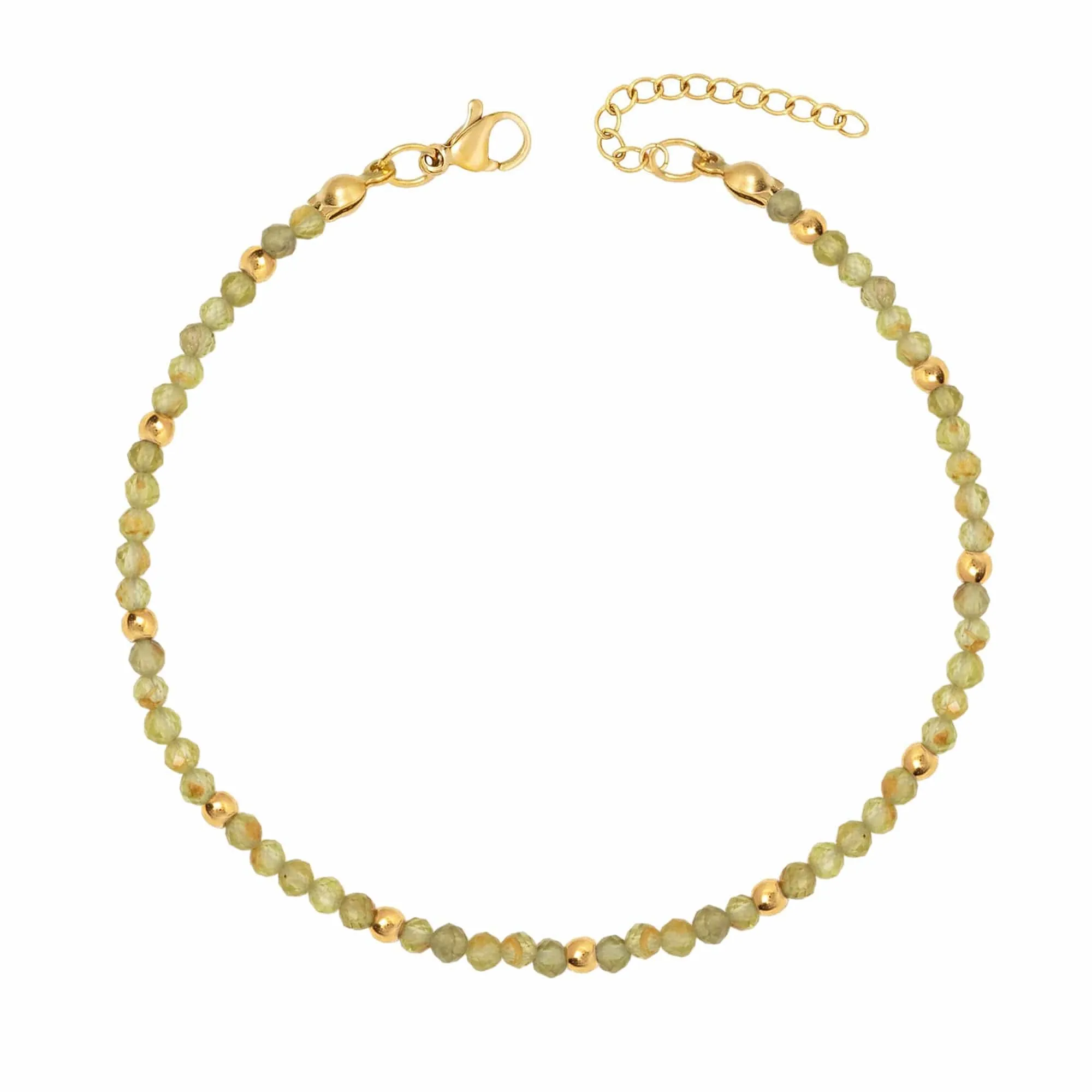 Elsie Peridot Anklet