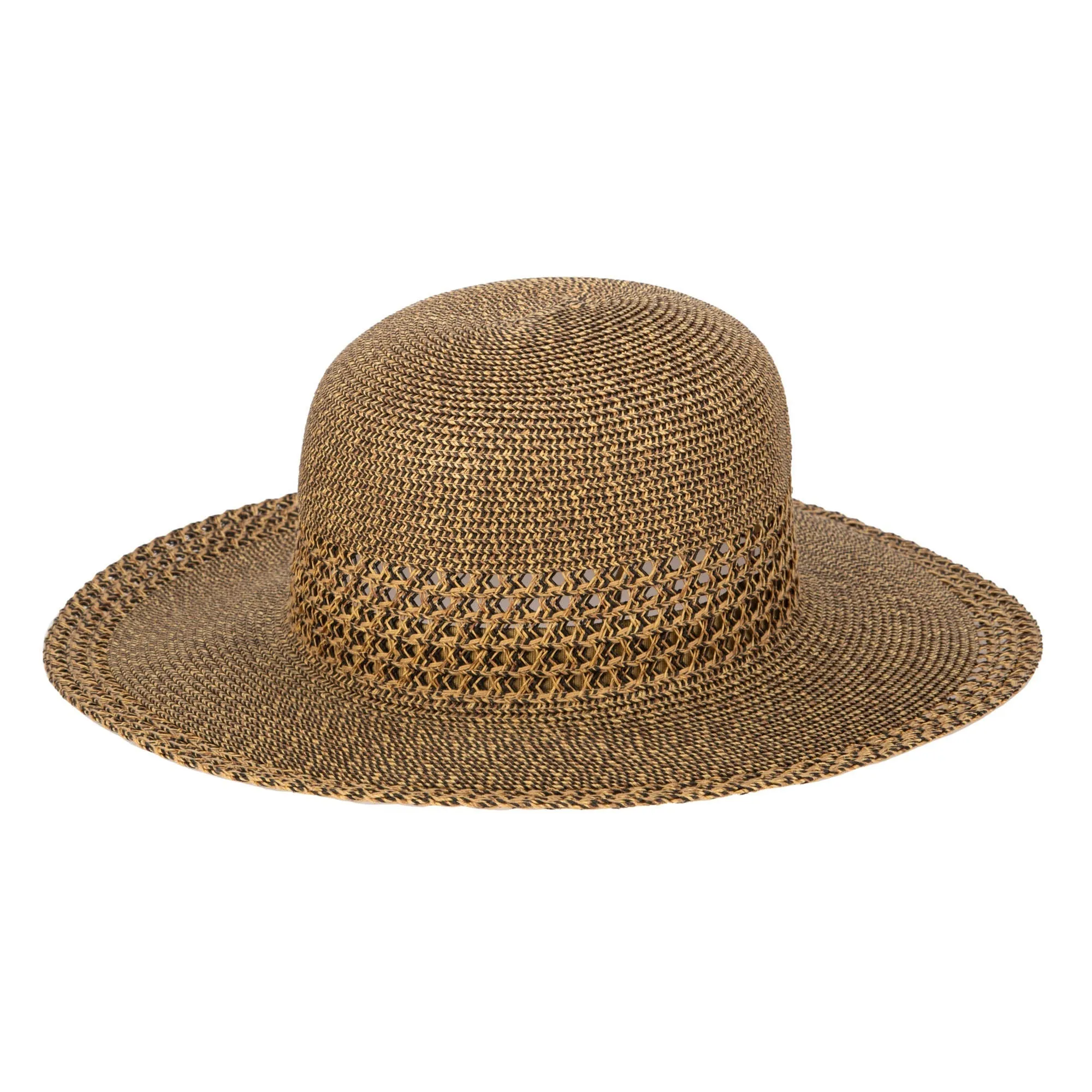 Everyday Sun Hat - Women's Sun Hat W/ Open Weave Stripes