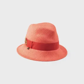 FALGAS - ASYMETRICAL FEDORA WITH FEATHER