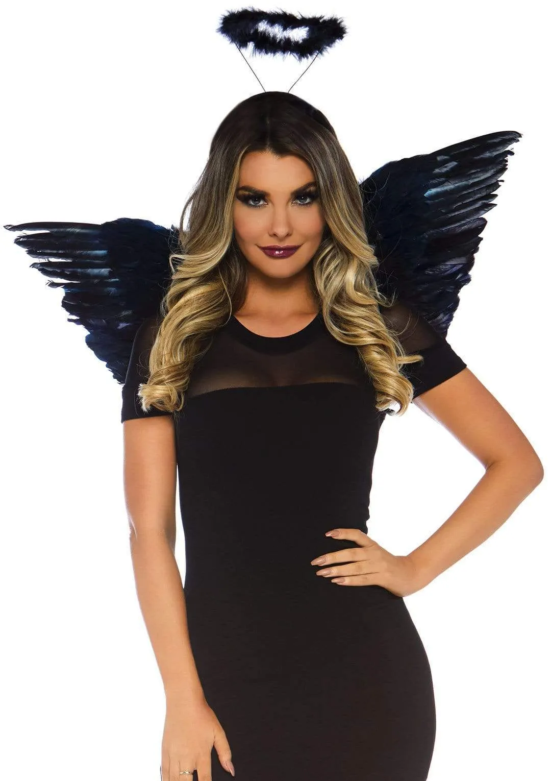 Feather Angel Wings & Halo Accessory Kit