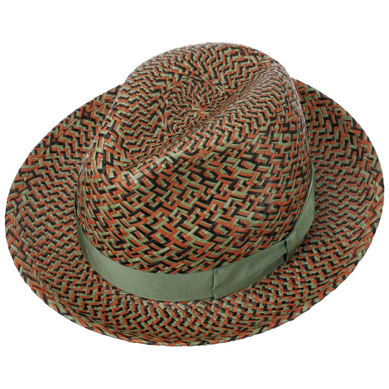 Federico Patterned Panama Hat by Borsalino