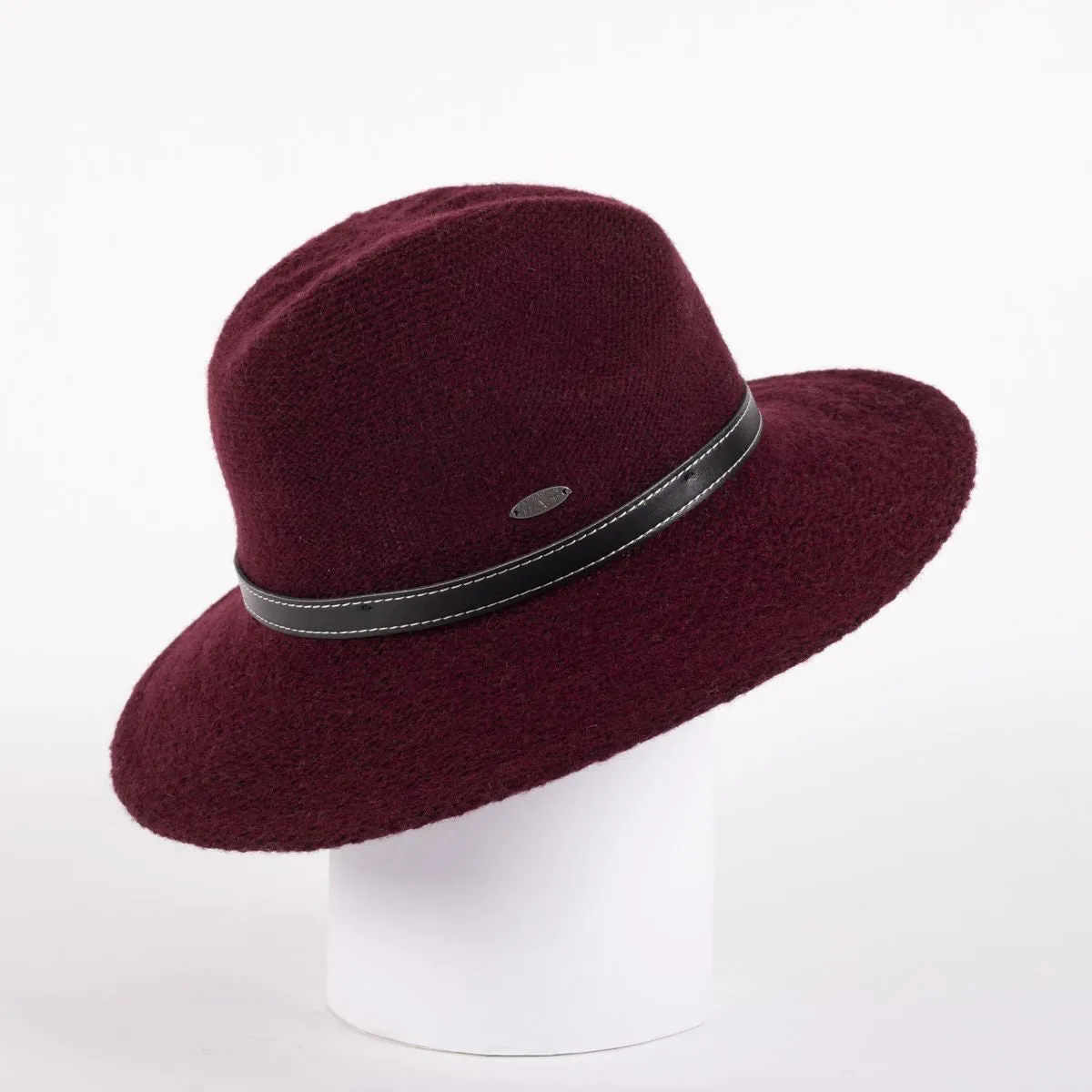 FELINA - FEDORA WITH LEATHER TIE