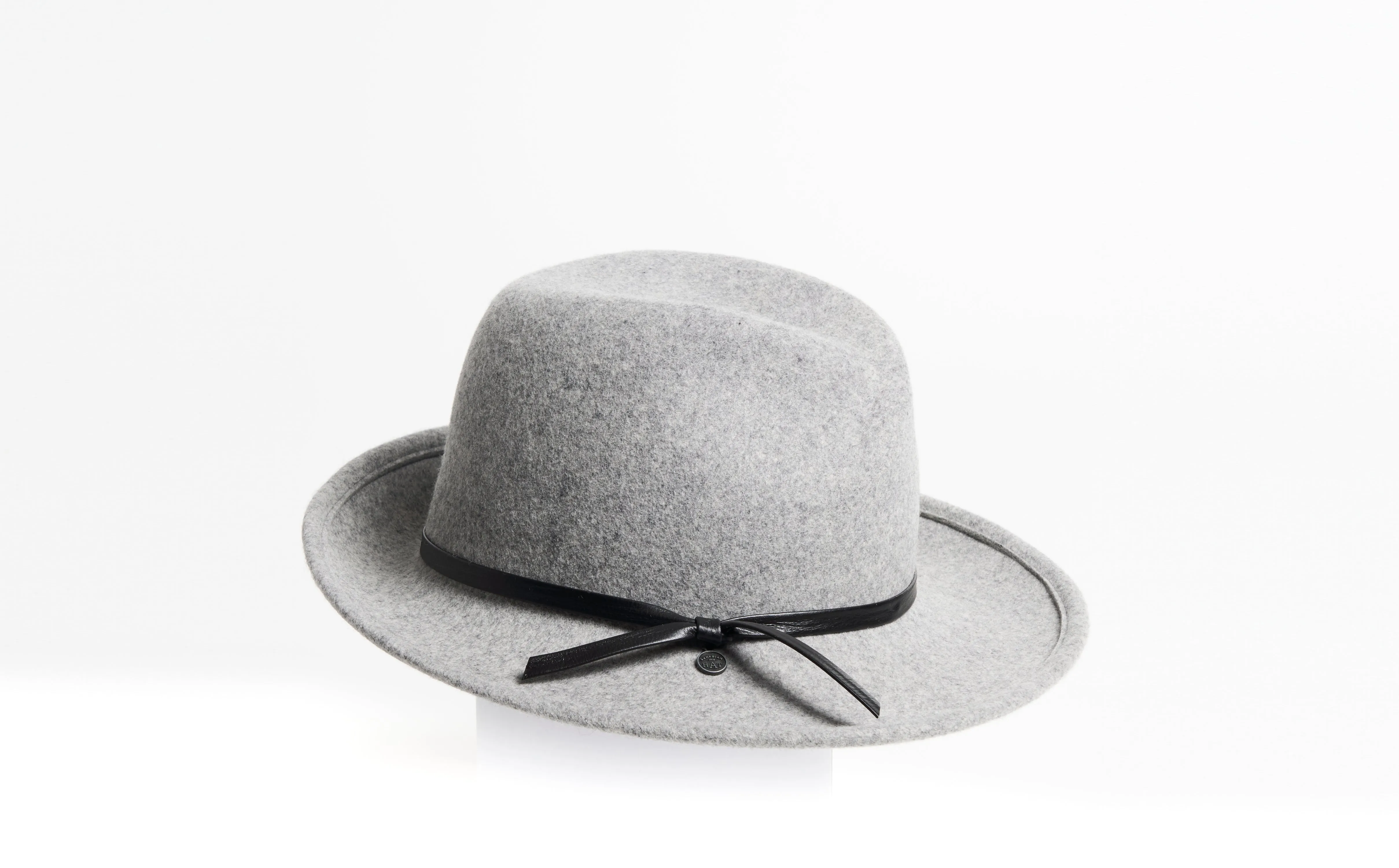 FELSIAN - FELT FEDORA HAT WITH LEATHER TIE