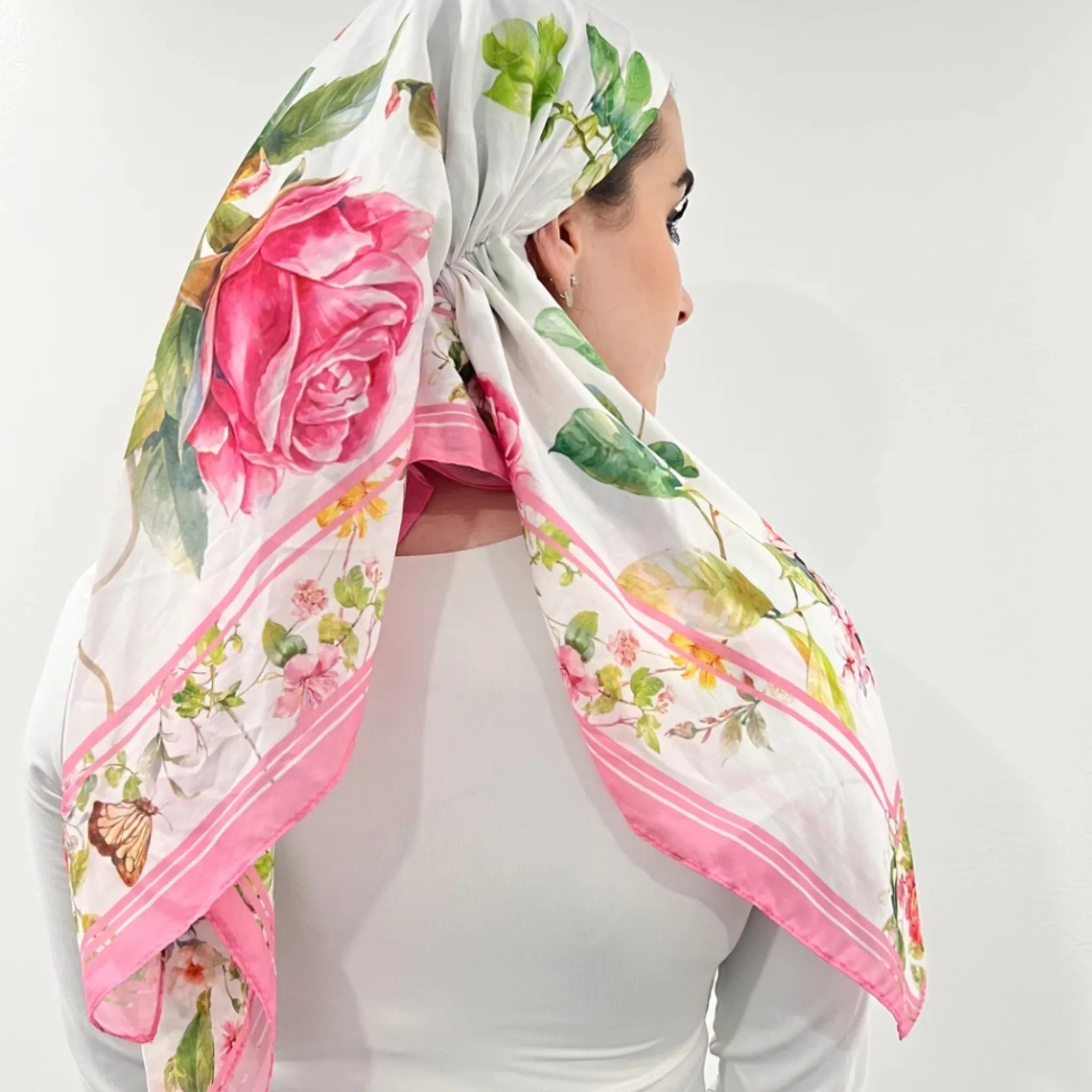 Floral Garden Headscarf by Valeri Many Styles