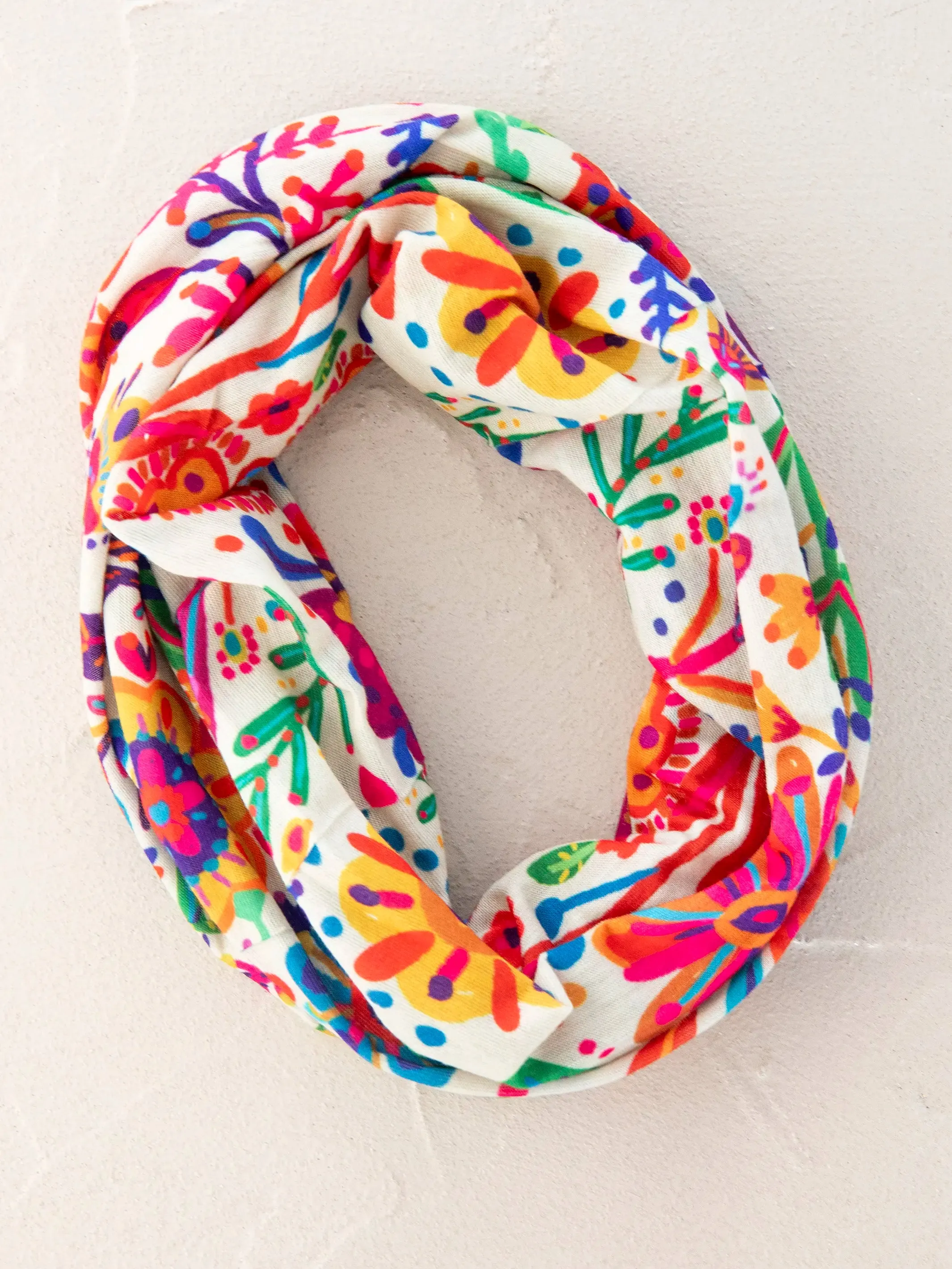 Full Boho Bandeau® Headband - Rainbow Cream Floral