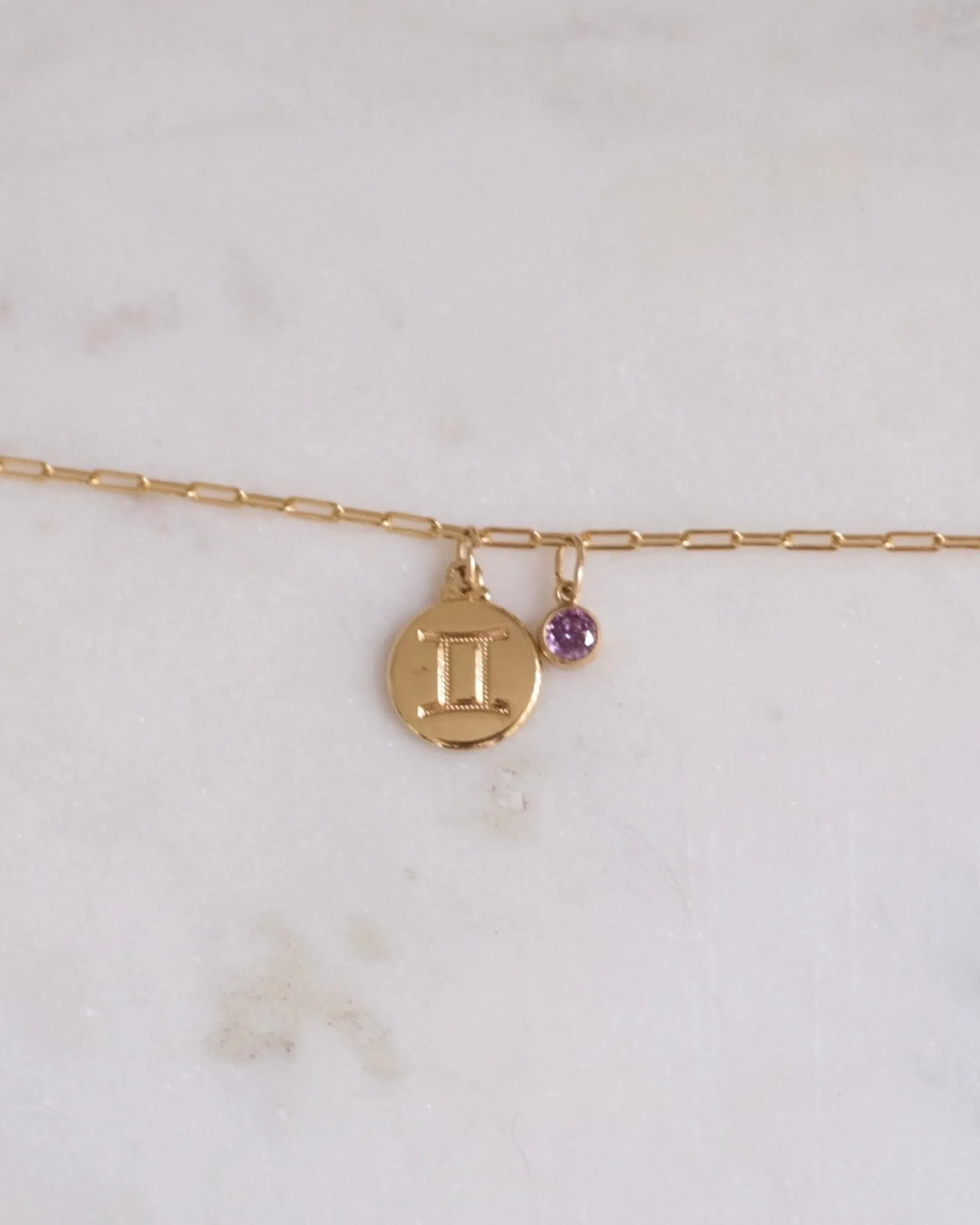 Gemini Zodiac Anklet