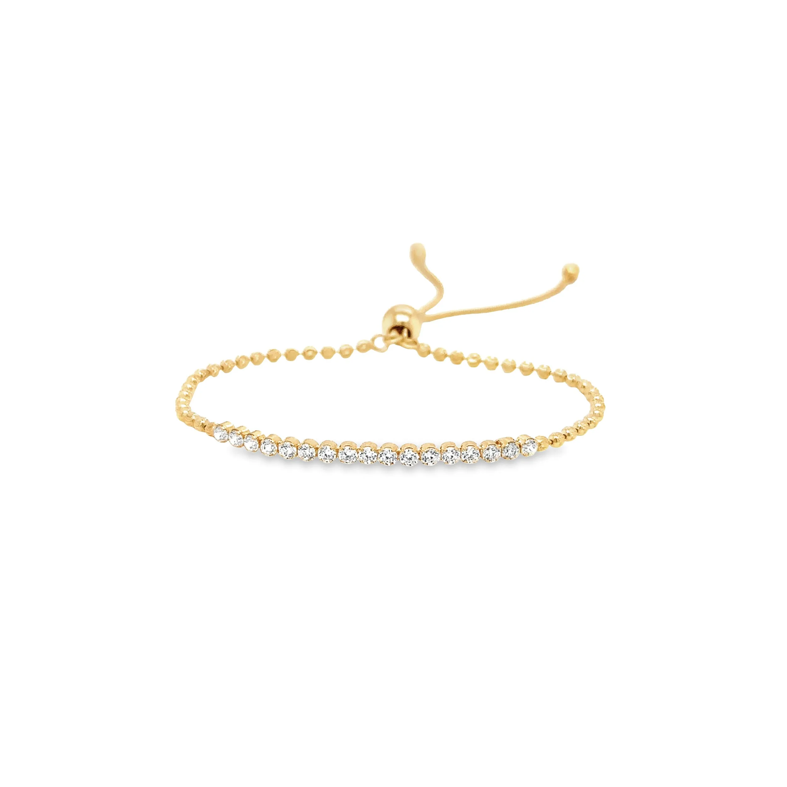 Gold Ray of Light Tennis Bracelet