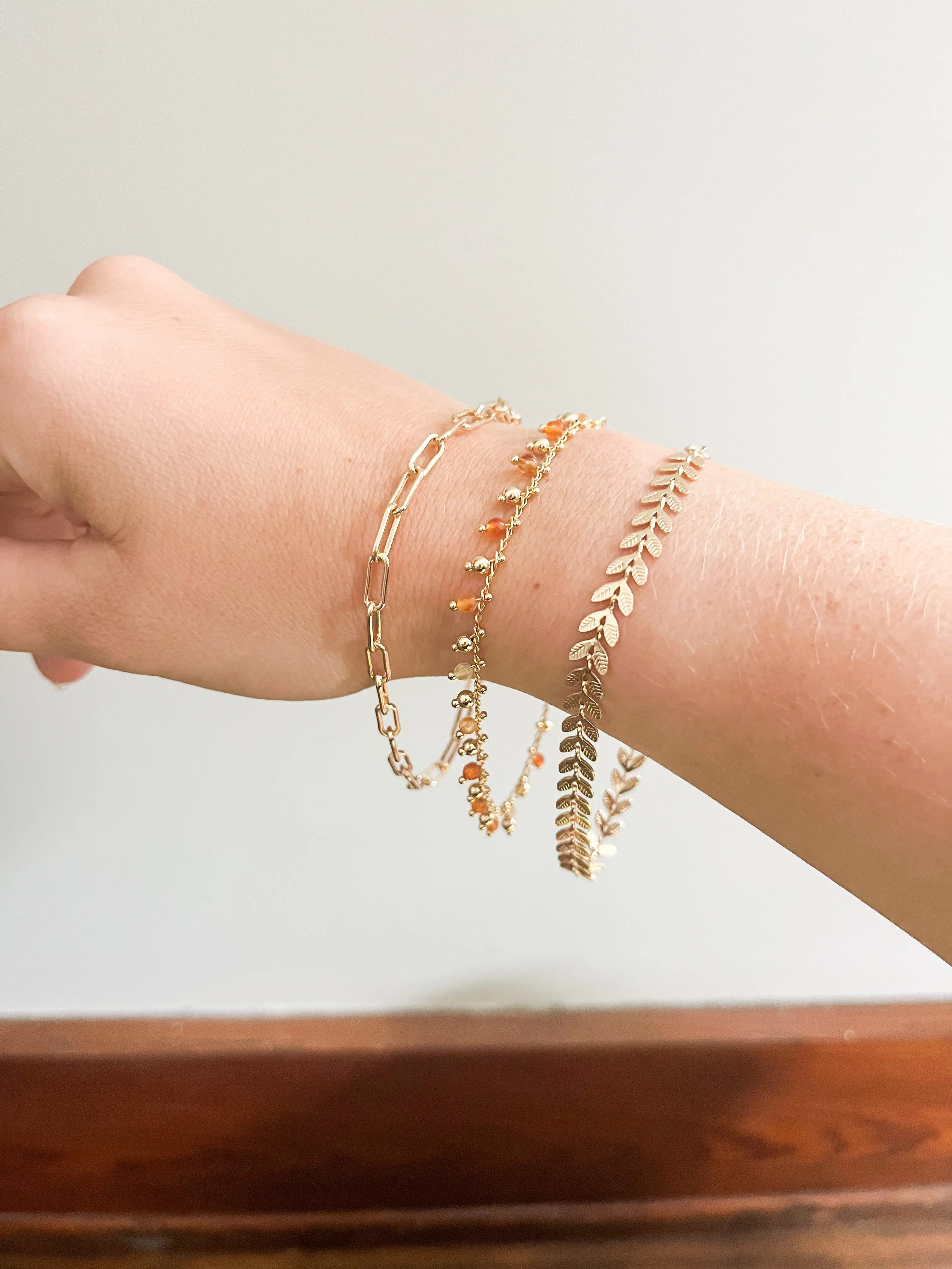 Golden Leaf Bracelet