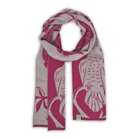 Hello Cocky Scarf - Premium Australian Lambswool - Hibiscus Pink