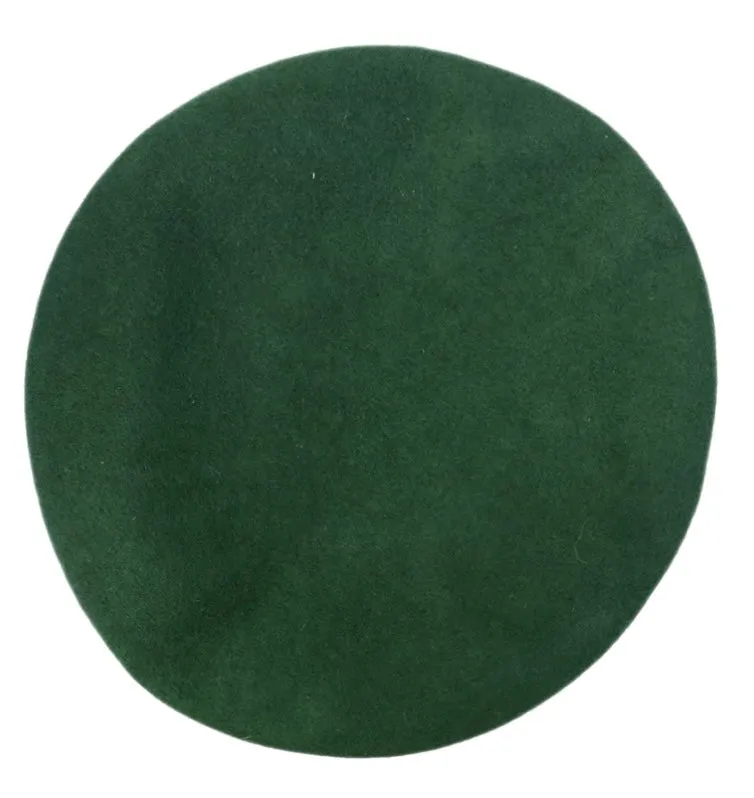 Hills Hats - Bound Beret - Wool - Bottle Green