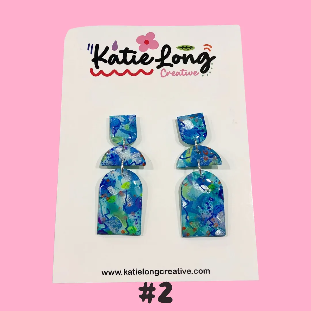 Katie Long Dangle Earrings - Various