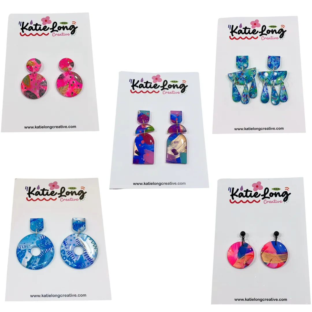 Katie Long Dangle Earrings - Various